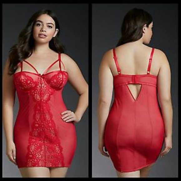 torrid Other - Strappy Lace & Mesh Chemise